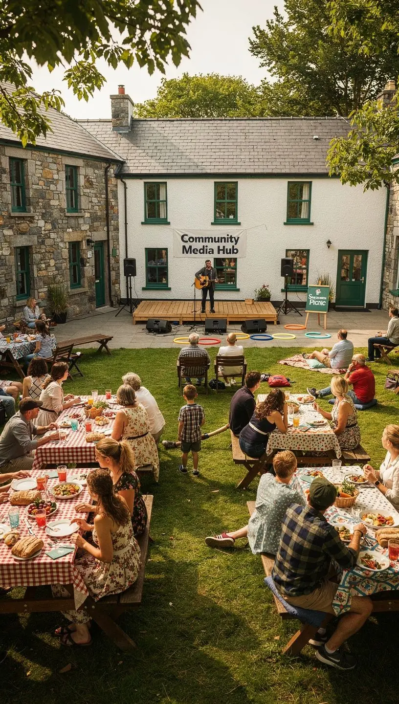 Community media hub promoting local events and engagement.